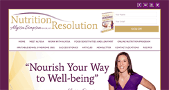 Desktop Screenshot of nutritionresolution.com